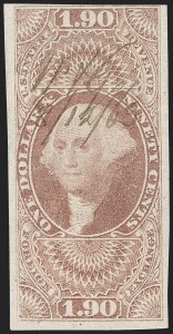 Sale 1209, Lot 1489, Revenues: First Issue Imperforate, cont. (R77a-R102a)