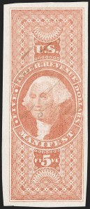 Sale 1209, Lot 1498, Revenues: First Issue Imperforate, cont. (R77a-R102a)