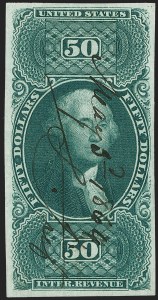 Sale 1209, Lot 1513, Revenues: First Issue Imperforate, cont. (R77a-R102a)