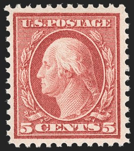 Sale 1217, Lot 1148, 1917-19 Issues (Scott 498-517), 5c Rose, Error (505) Sale 1217, Lot 1148, 1917-19 Issues (Scott 498-517)