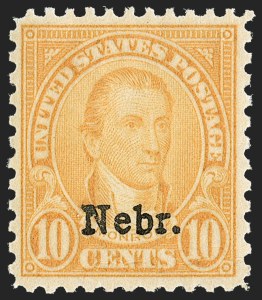 Sale 1217, Lot 1204, 1923-29 Issues (Scott 578-679), 1c-10c Kans., Nebr. Overprints (658-679) Sale 1217, Lot 1204, 1923-29 Issues (Scott 578-679)