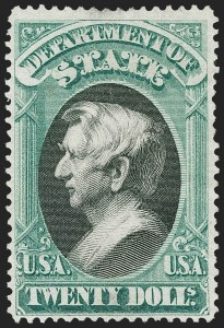 Sale 1217, Lot 1273, Officials, $20.00 State (O71) Sale 1217, Lot 1273, Officials