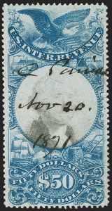 Sale 1217, Lot 1428, Revenues - Second and Third Issues