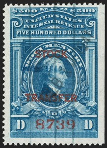 Sale 1217, Lot 1462, Revenues - Proprietary, Stock Transfer
