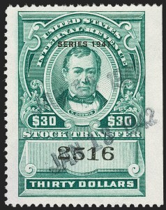 Sale 1217, Lot 1464, Revenues - Proprietary, Stock Transfer