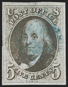 Sale Number 1217, Lot Number 657, 1847 Issue (Scott 1-2) Sale Number 1217, Lot Number 657, 1847 Issue (Scott 1-2)