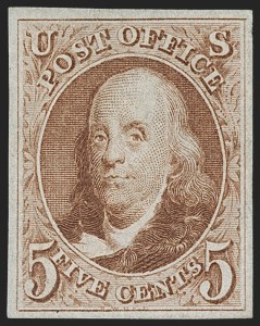 Sale 1217, Lot 687, 1875 Reproduction of 1847 Issue (Scott 3-4)