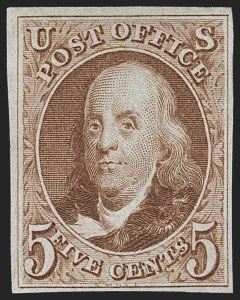 Sale 1217, Lot 688, 1875 Reproduction of 1847 Issue (Scott 3-4)