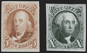Sale 1217, Lot 694, 1875 Reproduction of 1847 Issue (Scott 3-4)