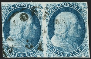 Sale 1217, Lot 697, 1c 1851-56 Issue (Scott 6-9)
