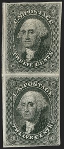 Sale 1217, Lot 745, 3c-12c 1851-56 Issue (Scott 10-17)