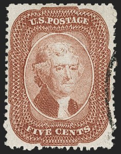 Sale 1217, Lot 764, 5c 1857-60 Issue (Scott 27-30A)