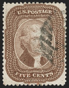Sale 1217, Lot 770, 5c 1857-60 Issue (Scott 27-30A)