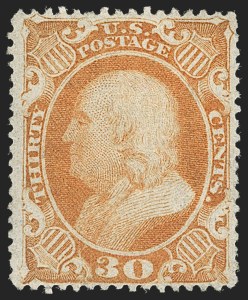 Sale 1217, Lot 793, 10c-90c 1857-60 Issue (Scott 31-39)