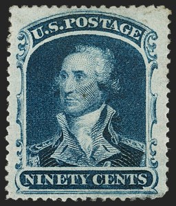 Sale 1217, Lot 795, 10c-90c 1857-60 Issue (Scott 31-39)