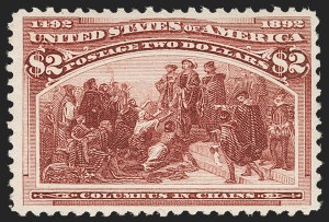 Sale 1217, Lot 993, 1893 Columbian Issue (Scott 230-245), $2.00 Columbian (242) Sale 1217, Lot 993, 1893 Columbian Issue (Scott 230-245)