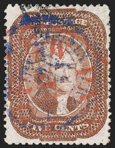 Sale 1219, Lot 113, 5c 1857-60 Issue (Scott 27-30A)