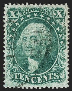 Sale Number 1219, Lot Number 122, 10c-12c 1857-60 Issue (Scott 31-36B)