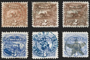 Sale 1219, Lot 281, 1c-3c 1869 Pictorial Issue (Scott 112-114)