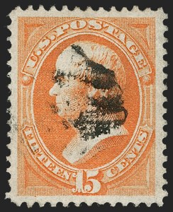 Sale 1219, Lot 340, 1870-71 National Bank Note Co. Grilled Issue (Scott 134-144)