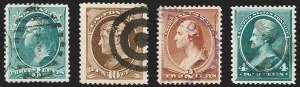 Sale 1219, Lot 394, 1881-87 American Bank Note Co. Issues (Scott 205-218)