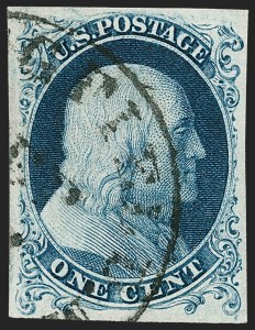 Sale Number 1219, Lot Number 51, 1c 1851 Issue (Scott 5-9) Sale Number 1219, Lot Number 51, 1c 1851 Issue (Scott 5-9)