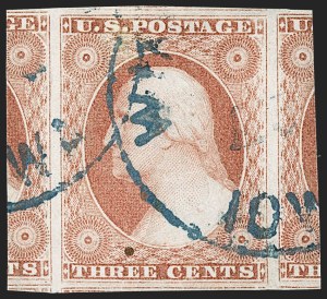 Sale Number 1219, Lot Number 65, 3c 1851 Issue (Scott 10-11A) Sale Number 1219, Lot Number 65, 3c 1851 Issue (Scott 10-11A)