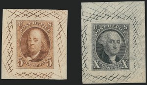 Sale 1221, Lot 1001, Essays and Proofs, 1847 thru 1868 Issues