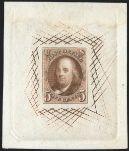 Sale 1221, Lot 1003, Essays and Proofs, 1847 thru 1868 Issues