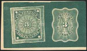 Sale 1221, Lot 1027, Essays and Proofs, 1847 thru 1868 Issues