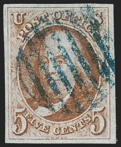 Sale 1221, Lot 1083, 1847 Issue and 1875 Reproduction (Scott 1-4)