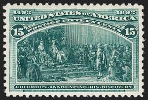 Sale Number 1221, Lot Number 1359, 1893 Columbian Issue (Scott 230-245) Sale Number 1221, Lot Number 1359, 1893 Columbian Issue (Scott 230-245)