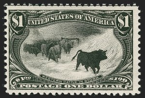 Sale 1221, Lot 1428, 1898 Trans-Mississippi Issue (Scott 285-293), $1.00 Trans-Mississippi (292) Sale 1221, Lot 1428, 1898 Trans-Mississippi Issue (Scott 285-293)