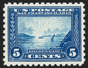Sale 1221, Lot 1489, 1913-15 Panama-Pacific Issue (Scott 397-404), 5c Panama-Pacific, Perf 10 (403) Sale 1221, Lot 1489, 1913-15 Panama-Pacific Issue (Scott 397-404)