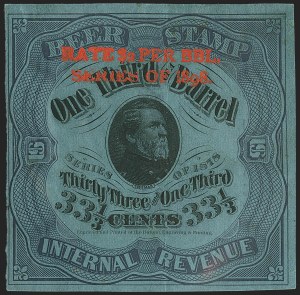 Sale 1221, Lot 1765, Revenues, Beer Stamps