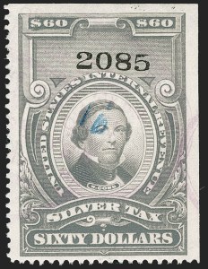 Sale 1221, Lot 1788, Revenues, Silver Tax
