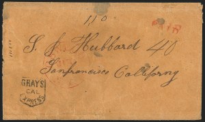 Sale 1223, Lot 8432, California and Western Mails