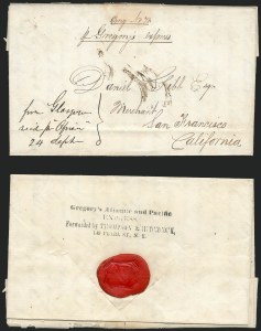 Sale 1223, Lot 8439, California and Western Mails