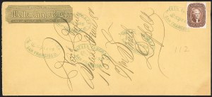 Sale 1223, Lot 8454, California and Western Mails