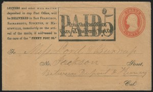 Sale 1223, Lot 8466, California and Western Mails