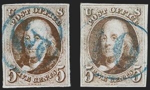 Sale 1227, Lot 2100, 5c 1847 Issue (Scott 1)