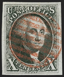 Sale Number 1227, Lot Number 2119, 10c 1847 Issue (Scott 2) Sale Number 1227, Lot Number 2119, 10c 1847 Issue (Scott 2)