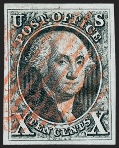 Sale 1227, Lot 2122, 10c 1847 Issue (Scott 2)