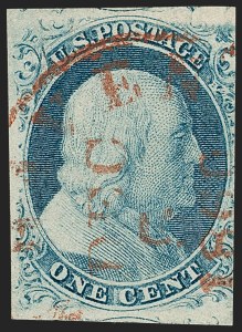 Sale 1227, Lot 2167, 1c 1851-56 Issue (Scott 5A-9)