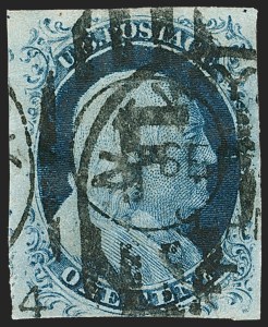 Sale 1227, Lot 2168, 1c 1851-56 Issue (Scott 5A-9)