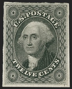 Sale 1227, Lot 2214, 10c-12c 1851-56 Issue (Scott 13-17)