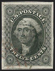 Sale 1227, Lot 2217, 10c-12c 1851-56 Issue (Scott 13-17)