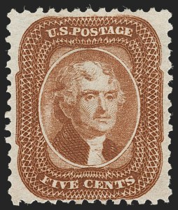 Sale 1227, Lot 2290, 1875 Reprint of 1857-60 Issue (Scott 40-47)