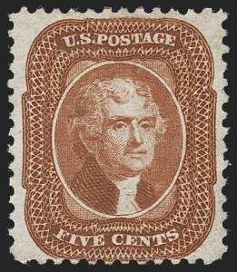 Sale 1227, Lot 2291, 1875 Reprint of 1857-60 Issue (Scott 40-47)