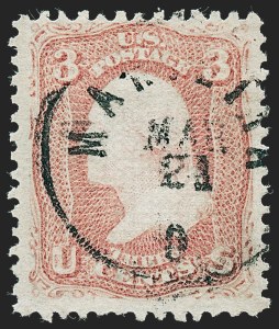 Sale 1227, Lot 2352, 1867-68 Grilled Issue, A, C, D, Z Grills (Scott 79-85E)